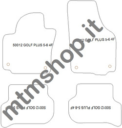 Tappetini auto per Volkswagen Golf Plus 04.2009-2014