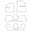 Tappetini auto per Citroen C4 Grand Picasso 7 posti 10.2006-2013