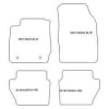 Tappetini velluto per Ford Fiesta VI 10.2008-2011 MTM