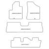Tappetini per Hyundai Santa Fe II (CM) 7 posti 04.2006-05.2010