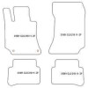 Tappetini per Mercedes CLS (W218) 01.2011-2018
