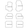 Tappetini auto per Opel Zafira A 7 posti 1999-04.2005