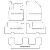 Tappetini auto per Citroen C4 Grand Picasso II / C4 SpaceTourer 7 posti 09.2013-06.2022