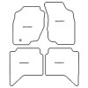 Tappetini auto per Toyota Hilux KUN26 4 porte 2006-2011