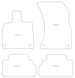 Tappetini auto per Audi Q5 III (GU) (anche e-Hybrid) 2025-