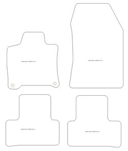 Tappetini auto per DS N 4 Hybrid 2025-