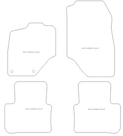 Tappetini gomma EVA per DS N 8 Electric 2025-
