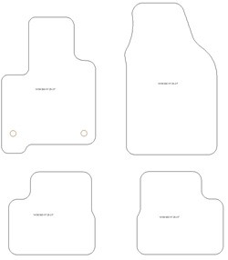 Tappetini gomma EVA per Fiat 500 Hybrid 2026-