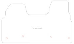 Tappetini gomma EVA per Ford Custom bus 2024-