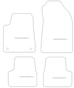 Tappetini gomma EVA per Fiat Grande Panda Benzina 2025-