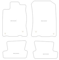 Tappetini gomma EVA per Honda CR-Z 2010-2016