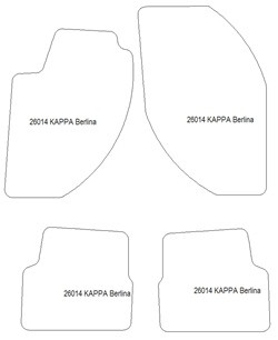 Tappetini auto per Lancia Kappa 1994-2001