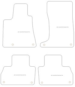 Tappetini gomma EVA per Maserati Levante Quattro 2016-2024