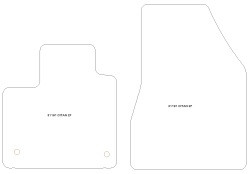 Tappetini per Mercedes Citan (W420) van 10.2021-