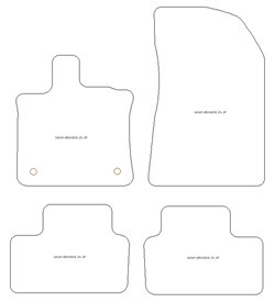 Tappetini auto per Mitsubishi Grandis Mild Hybrid / Full Hybrid 2025-