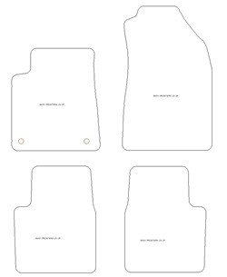 Tappetini gomma EVA per Opel Frontera Benzina / Disel 2025-