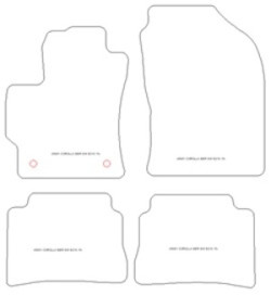 Tappetini auto per Toyota Corolla XII (E210) Touring Sports (anche Hybrid) 2019-2024