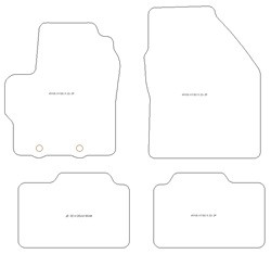 Tappetini per Toyota Aygo X Hybrid 2025-