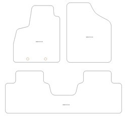 Tappetini gomma EVA per EVO Evo 6 2024-