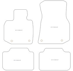 Tappetini gomma EVA per BMW X3 (G45) 11.2024-