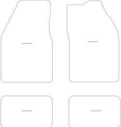 Tappetini gomma EVA per Mazda 323 GTX 1989-1994