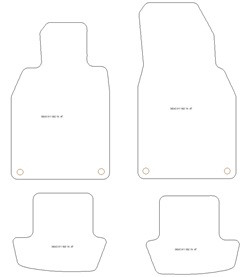 Tappetini gomma EVA per Porsche 911 (992) 2019-2023