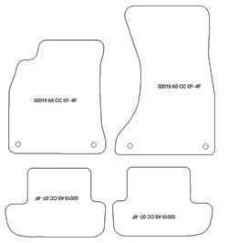Tappetini per Audi A5 (8T3) Coupe / Cabrio 2008-12.2016 MTM One