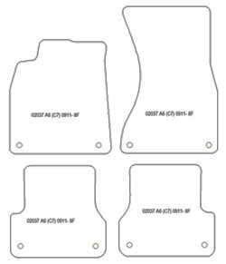 Tappetini per Audi A6 (C7) 03.2011-2018 MTM One