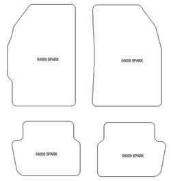 Tappetini per Chevrolet Spark (M200 & M250) 05.2005-01.2010 MTM One