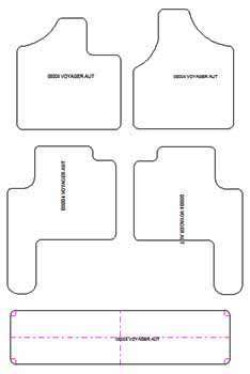 Tappetini auto per Chrysler Voyager IV 04.2001-2007