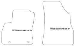 Tappetini per Citroen Nemo van 06.2008-2013 MTM One