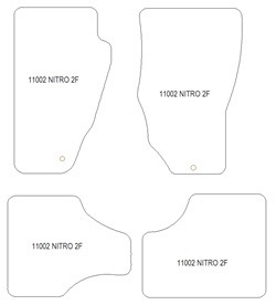 Tappetini auto per Dodge Nitro 2007-12.2011