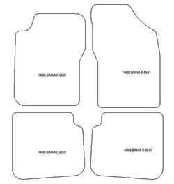 Tappetini auto per Fiat Bravo I 1996-2001