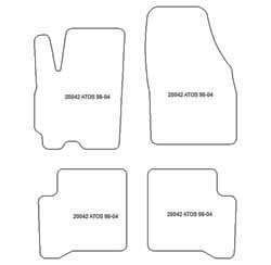 Tappetini per Hyundai Atos I 1998-2004 MTM One