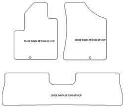 Tappetini per Hyundai Santa Fe II (CM) 5 posti 04.2006-05.2010 MTM One
