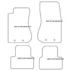 Tappetini per Jaguar S-Type (X200) 1998-2002 MTM One
