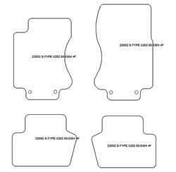 Tappetini per Jaguar S-Type (X202) 2002-2008 MTM One
