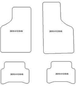 Tappetini auto per Lancia A112 1969-1986