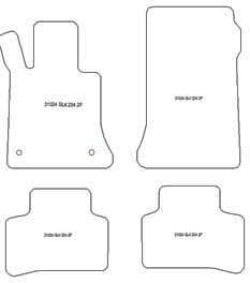 Tappetini per Mercedes Classe GLK (X204) 06.2008-2015 MTM One