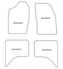 Tappetini per Mitsubishi L200 4 porte 1998-2006 MTM One