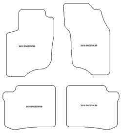 Tappetini auto per Mitsubishi Space Star 1998-2005