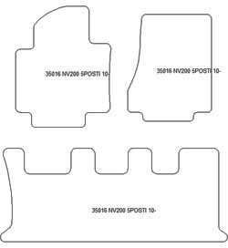 Tappetini per Nissan NV200 2010- MTM One