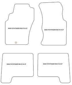 Tappetini auto per Nissan Pathfinder (R50) 09.1997-2004