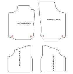 Tappetini auto per Opel Corsa C 2001-2006