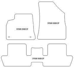 Tappetini per Peugeot 3008 I 2009-10.2016 MTM One