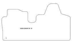 Tappetini auto per Peugeot Expert II van 2007-2016