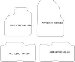 Tappetini auto per Renault Scenic II 06.2003-05.2009