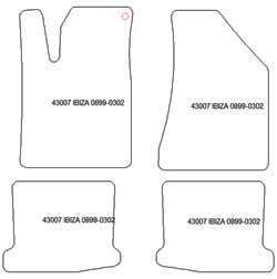 Tappetini per Seat Ibiza II 1999-2002 MTM One