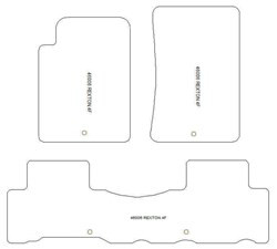 Tappetini auto per SsangYong Rexton 2004-05.2013