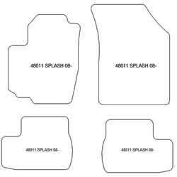 Tappetini auto per Suzuki Splash 01.2008-2014